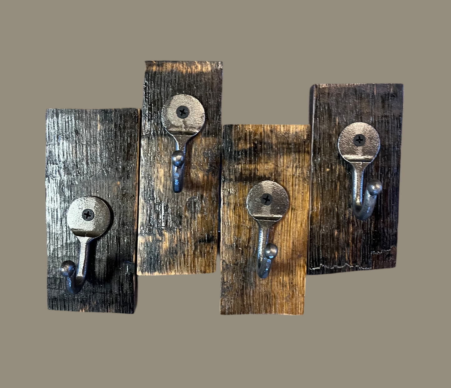 Bourbon Barrel Staggered Multiple Key Holder