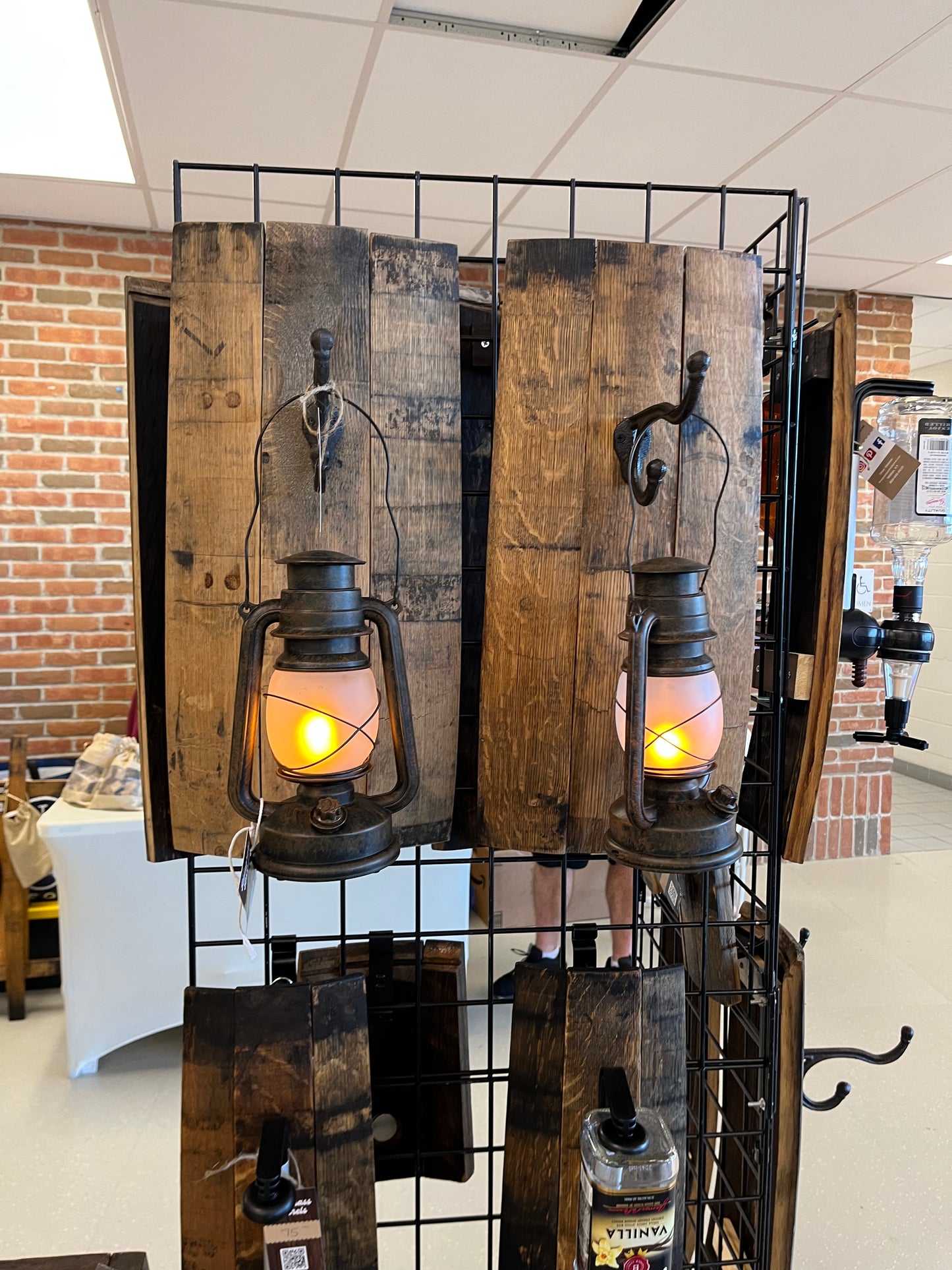 Bourbon Barrel Sconce Lantern Light Holder (set of 2)