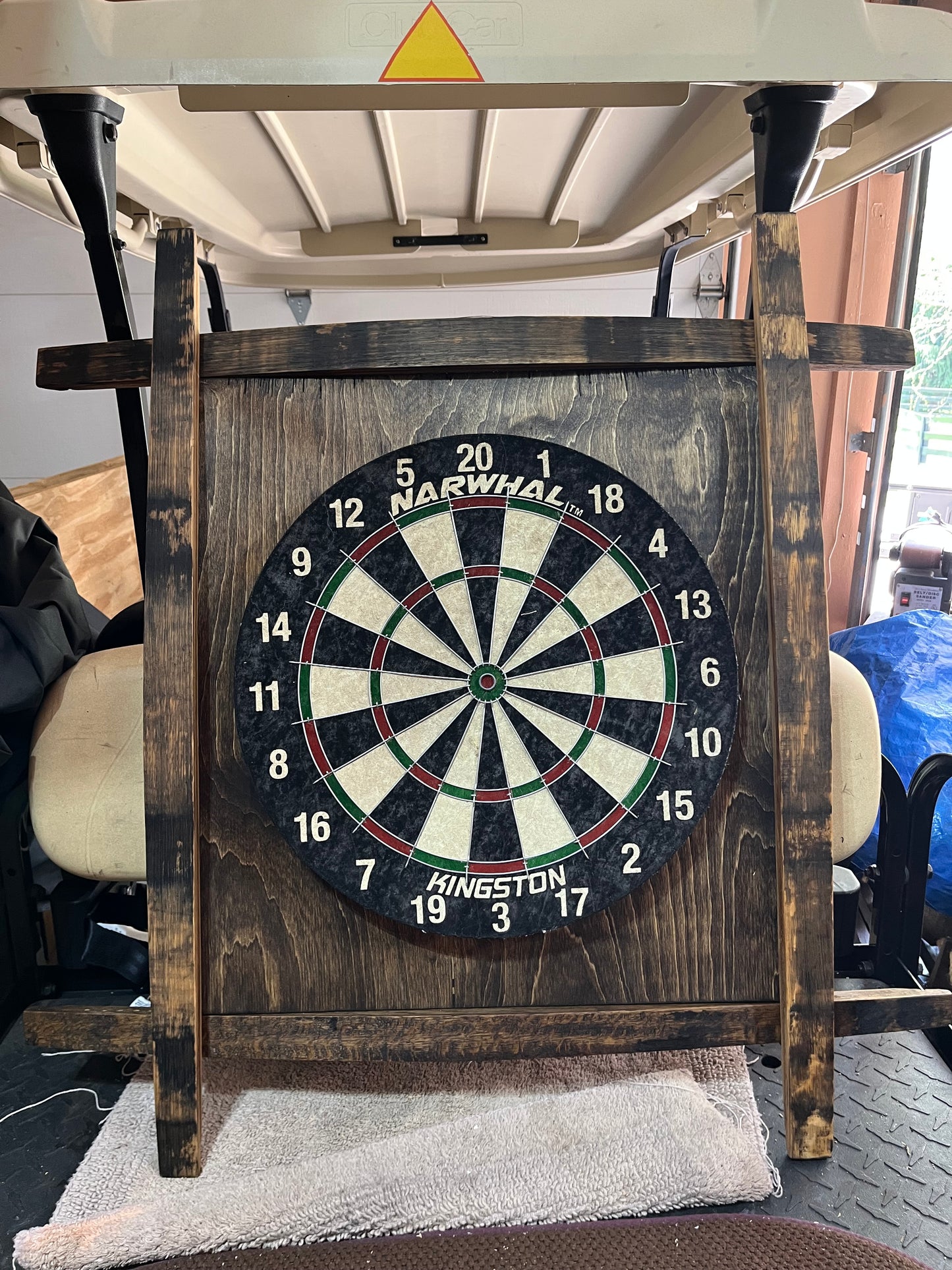 Bourbon Barrel Stave Dartboard - Whiskey Lover's Game Night Essential