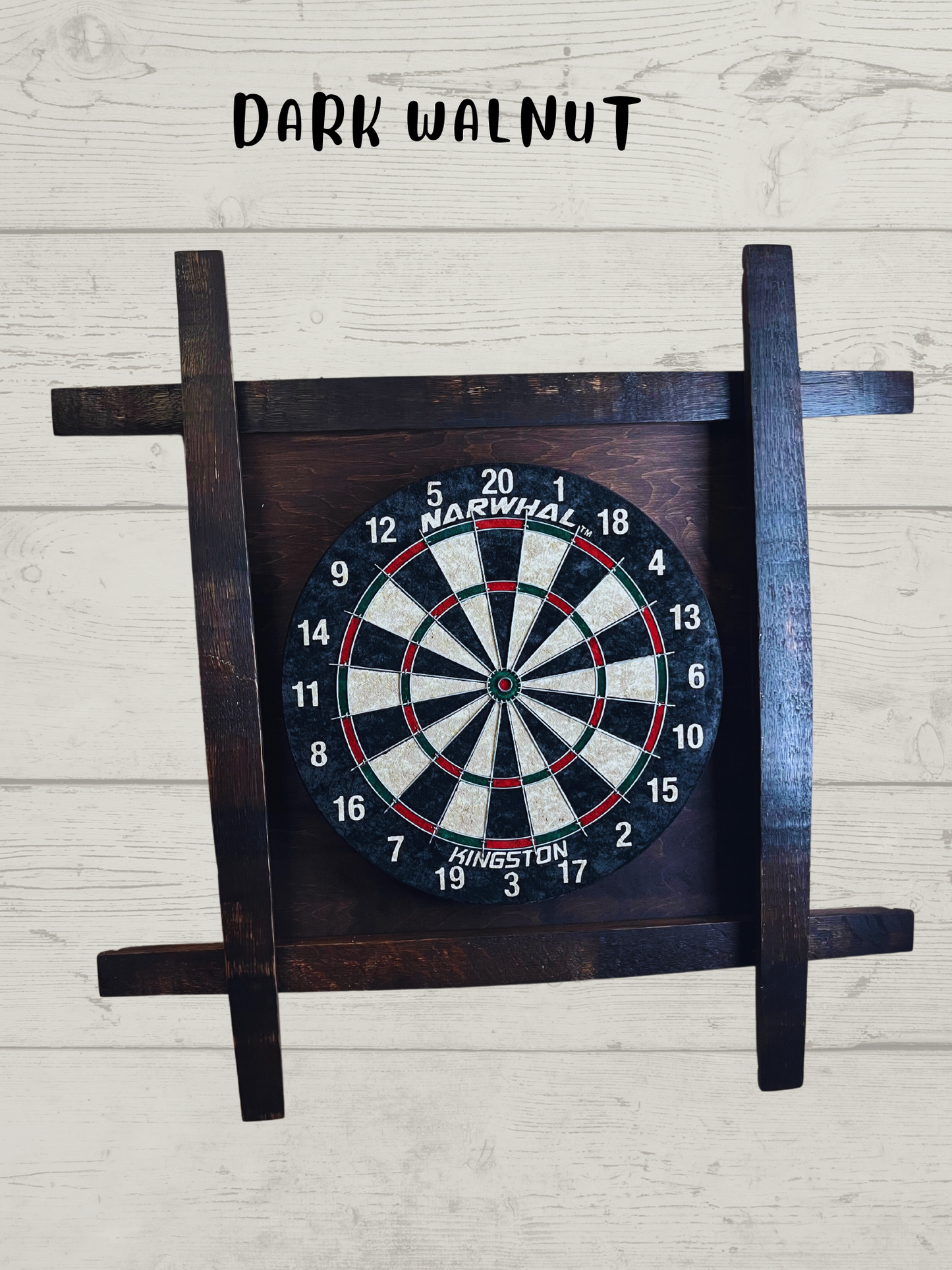 Bourbon Barrel Stave Dartboard - Whiskey Lover's Game Night Essential