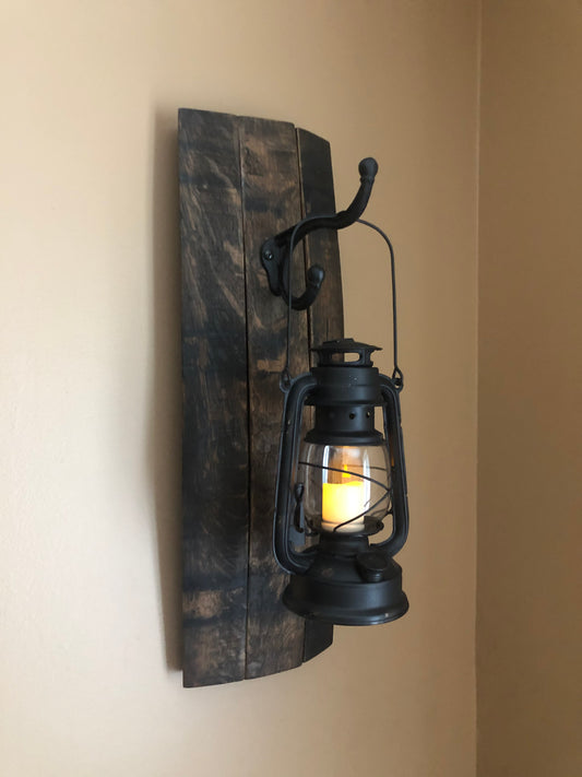 Bourbon Barrel Sconce Lantern Light Holder (set of 2)